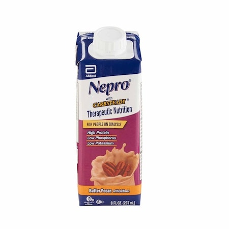 Nepro With Carbsteady Oral Supplement Butter Pecan Flavor Liquid 8 oz. Reclosable Carton, 24PK 64798